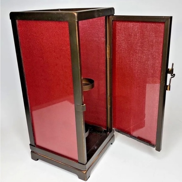 RETIRED Vintage PartyLite P9316 Moroccan Spice Lantern and 12 assorted tealights - Picture 2 of 12